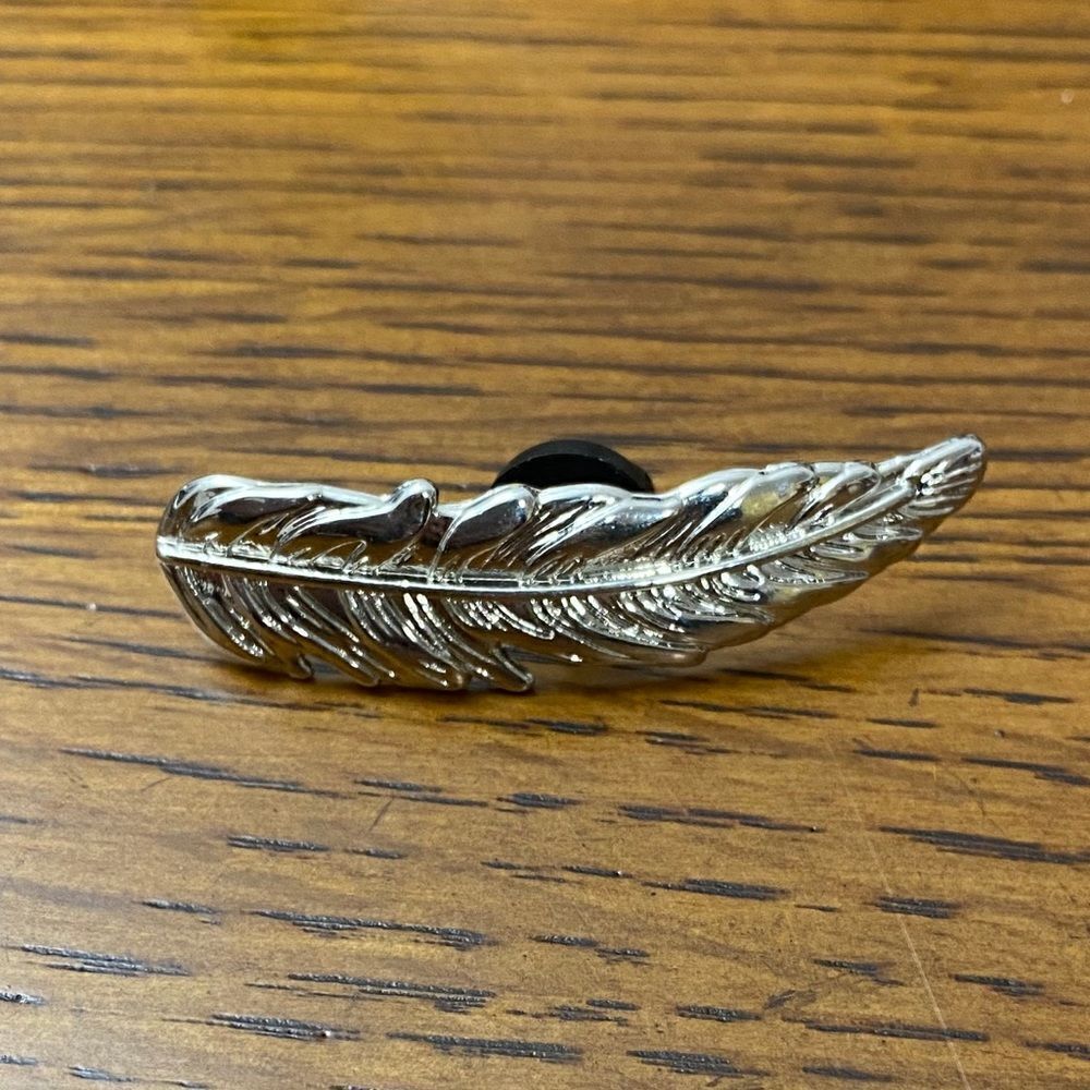 Silver Feather Pin - Picture 8 of 10